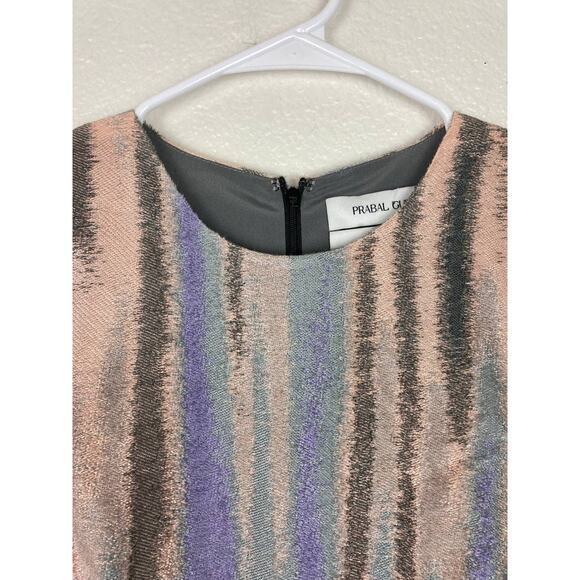 Prabal Gurung Dress Silk Lavender Fit Flare Sleeveless Knee Made in USA 6 Small - Picture 3 of 12